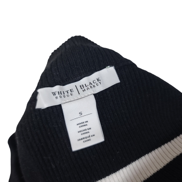 White House Black Market Striped Sweater Top S - Picture 6 of 8
